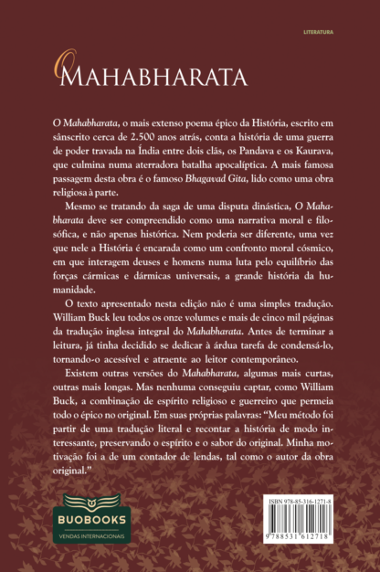 Capa do livro Mahabharata