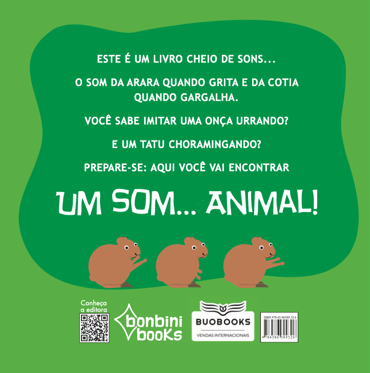 Capa do livro UM SOM... ANIMAL! – Animais brasileiros