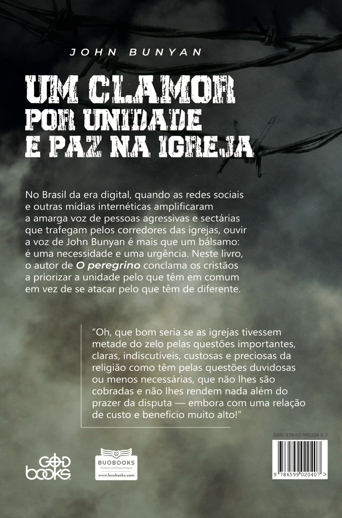 Capa do livro Um clamor por unidade e paz na igreja