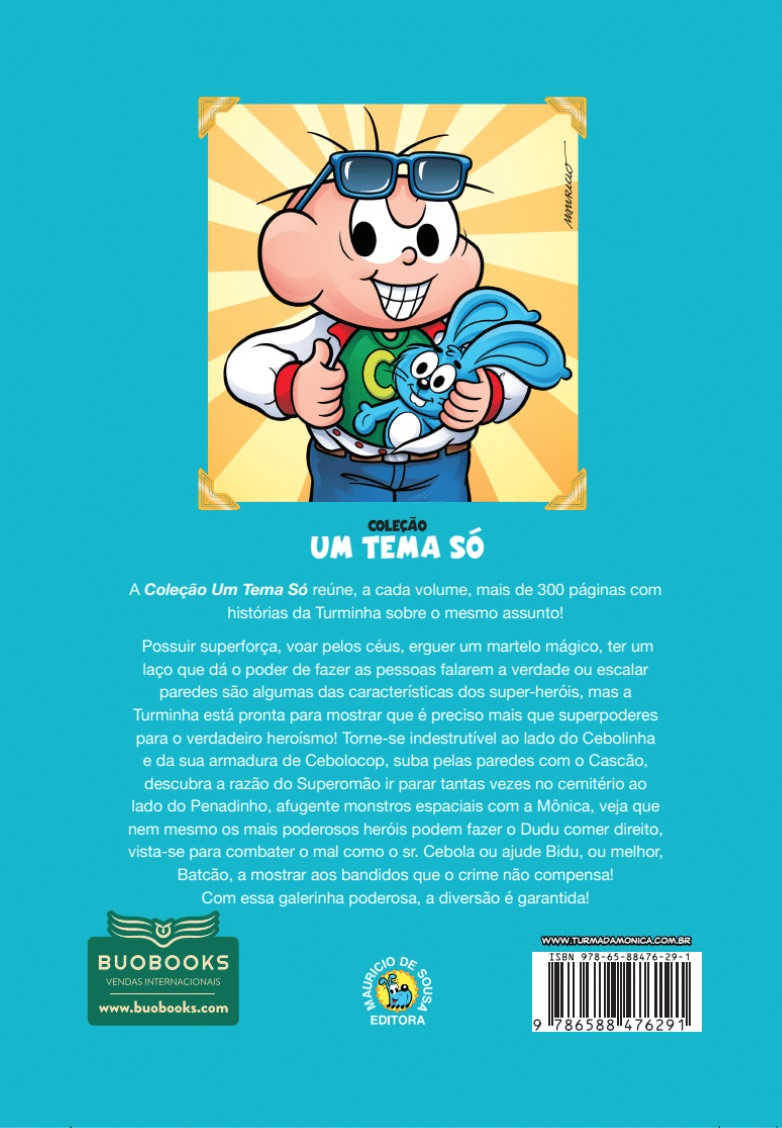 Capa do livro: Coleção Um Tema Só – Cebolinha – Super-heróis