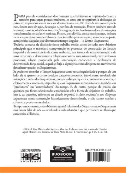 Capa do livro O tempo Saquarema- a formação do Estado Imperial