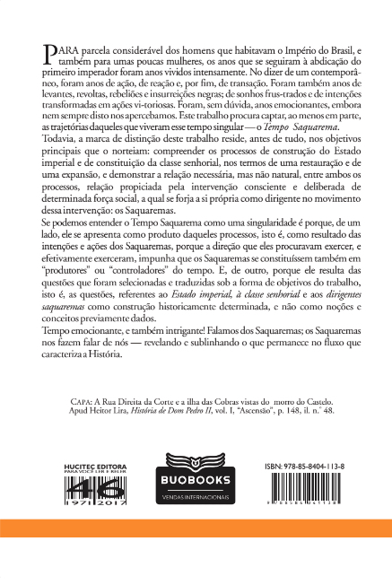 Capa do livro O tempo Saquarema- a formação do Estado Imperial