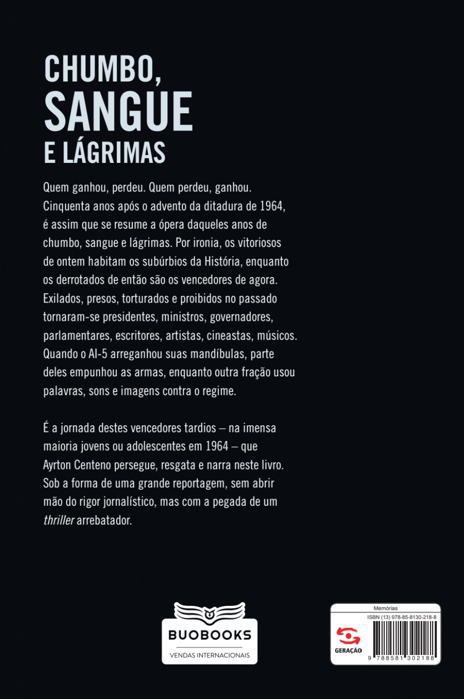 Contrcapa do livro Os vencedores